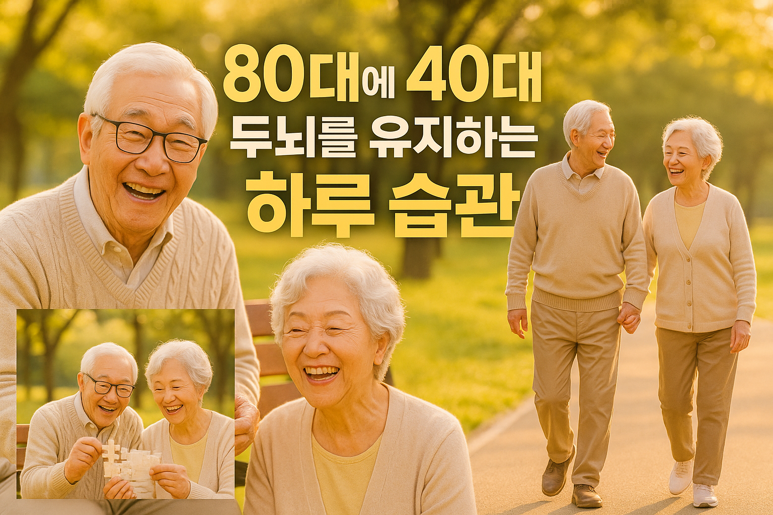 80대에 40대 두뇌를 유지하는 하루 습관