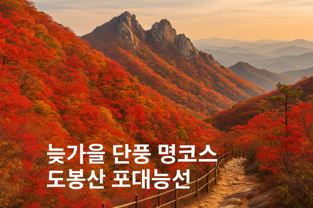 도봉산 포대능선 단풍, 이 시기 놓치면 1년 기다려야!