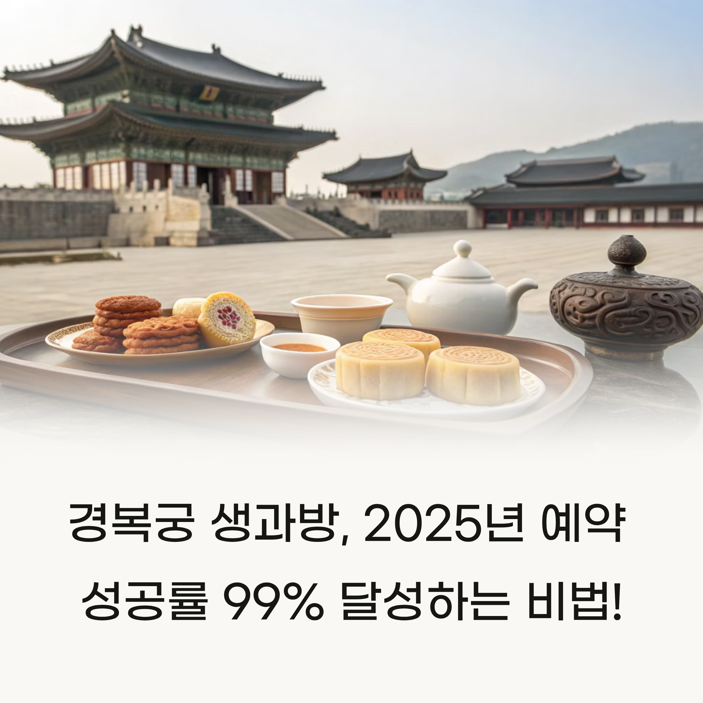 경복궁 생과방 2025, 성공률 99% 티켓팅 방법 (+줄서지 않는 명당자리)