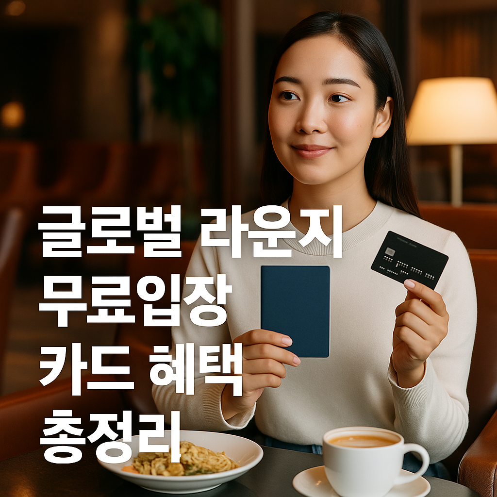 글로벌 라운지 무료입장 카드 혜택 총정리 관련 이미지