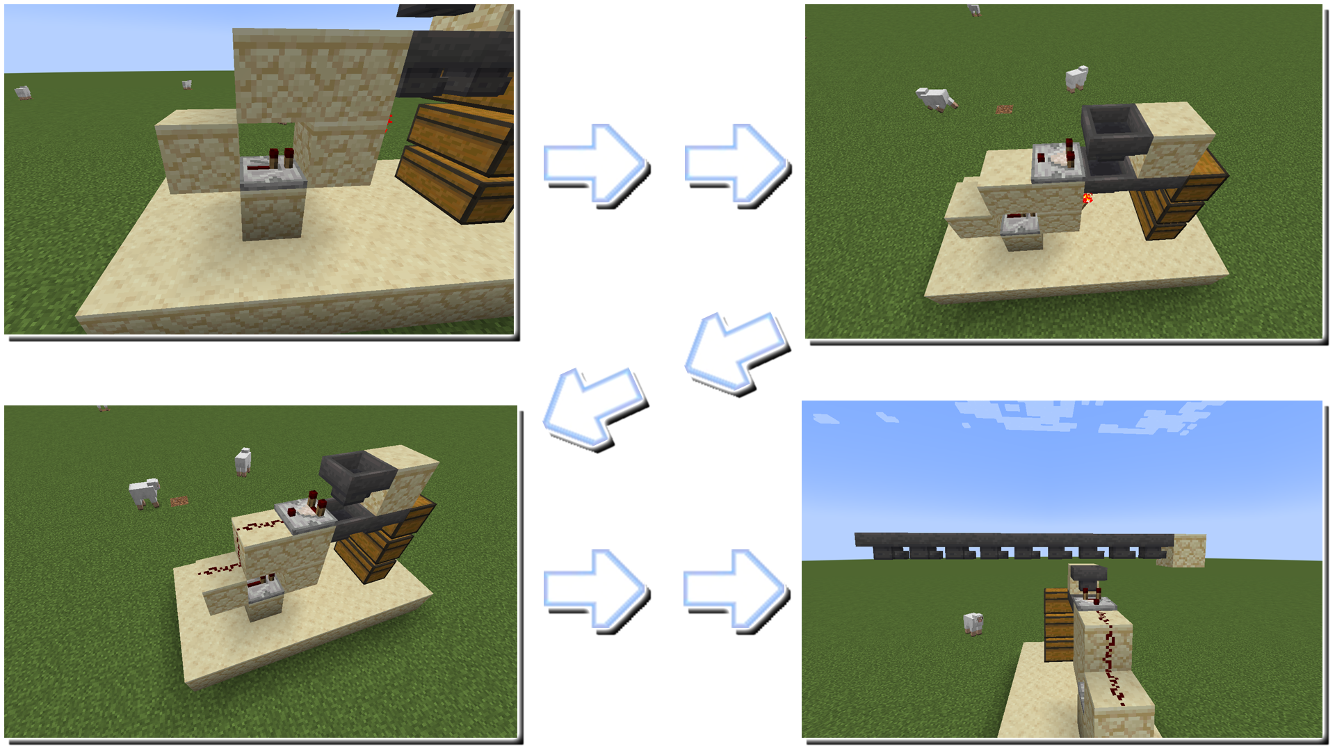 마인크래프트 회로 아이템 분배 7