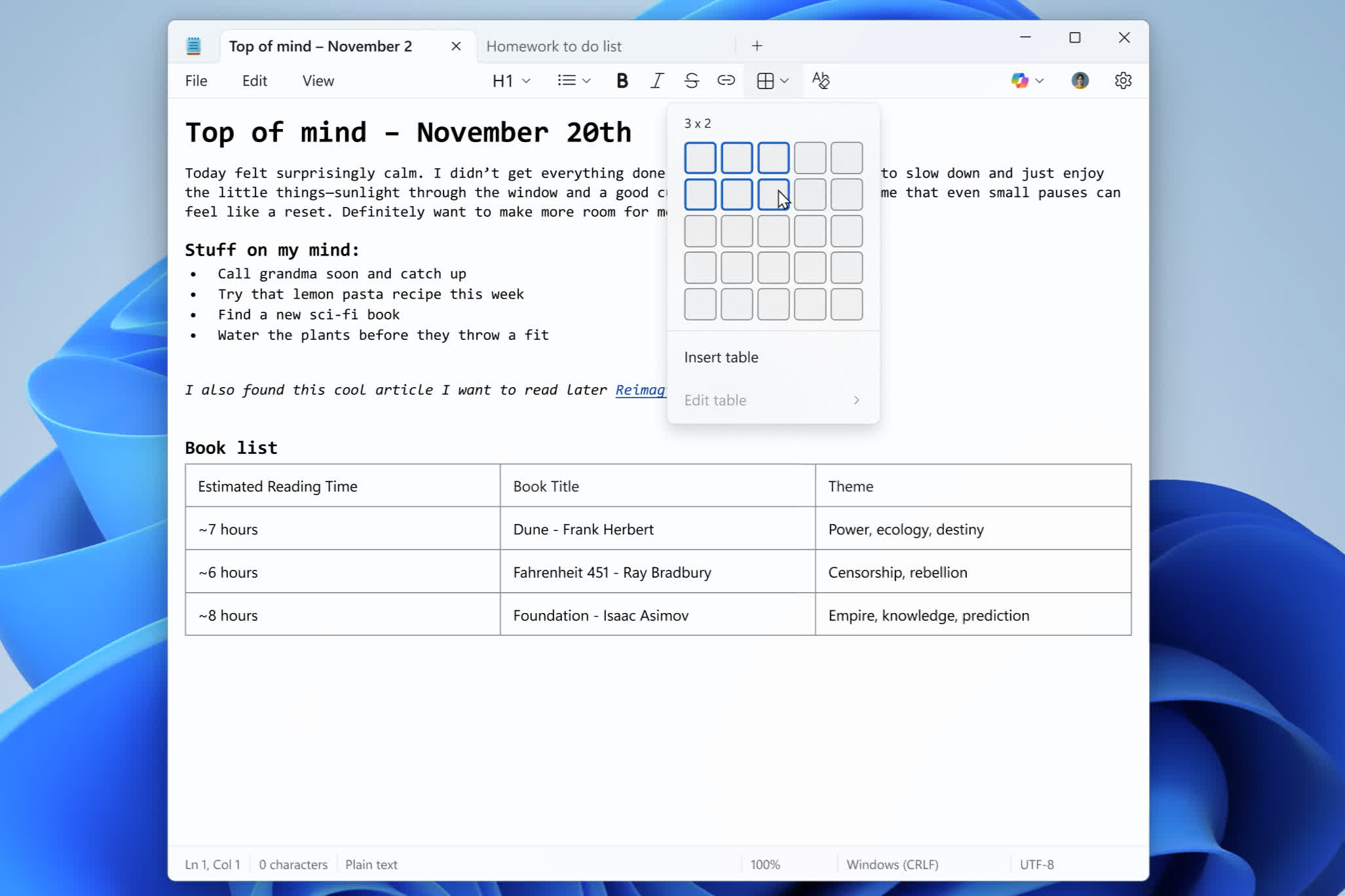 Windows Notepad will soon support tables because why leave well enough alone
Microsoft cannot stop messing around with the venerable note-taking tool