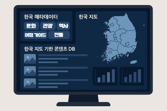 지역 콘텐츠 데이터를 시각화한 관리 시스템
