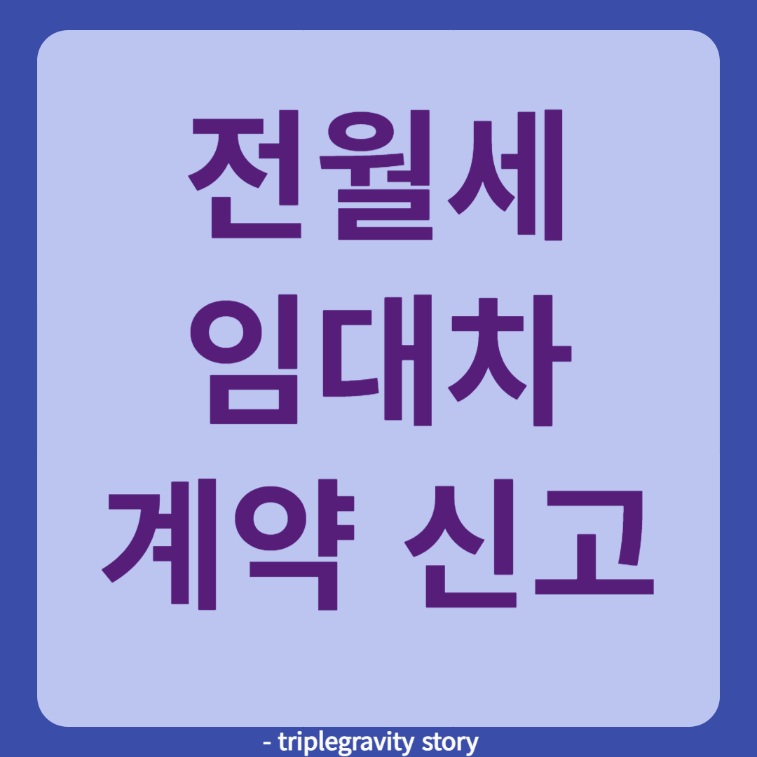 전월세 임대차계약 신고