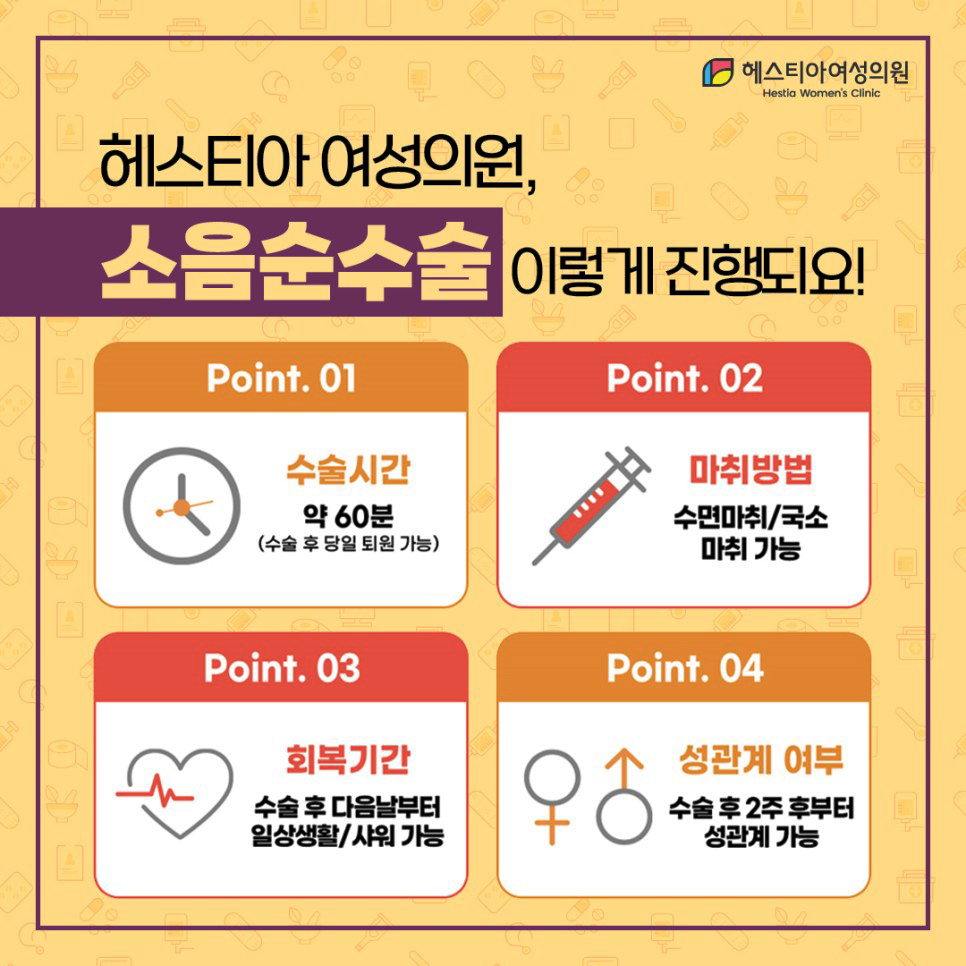 헤스티아여성의원 소음순수술 진행방식