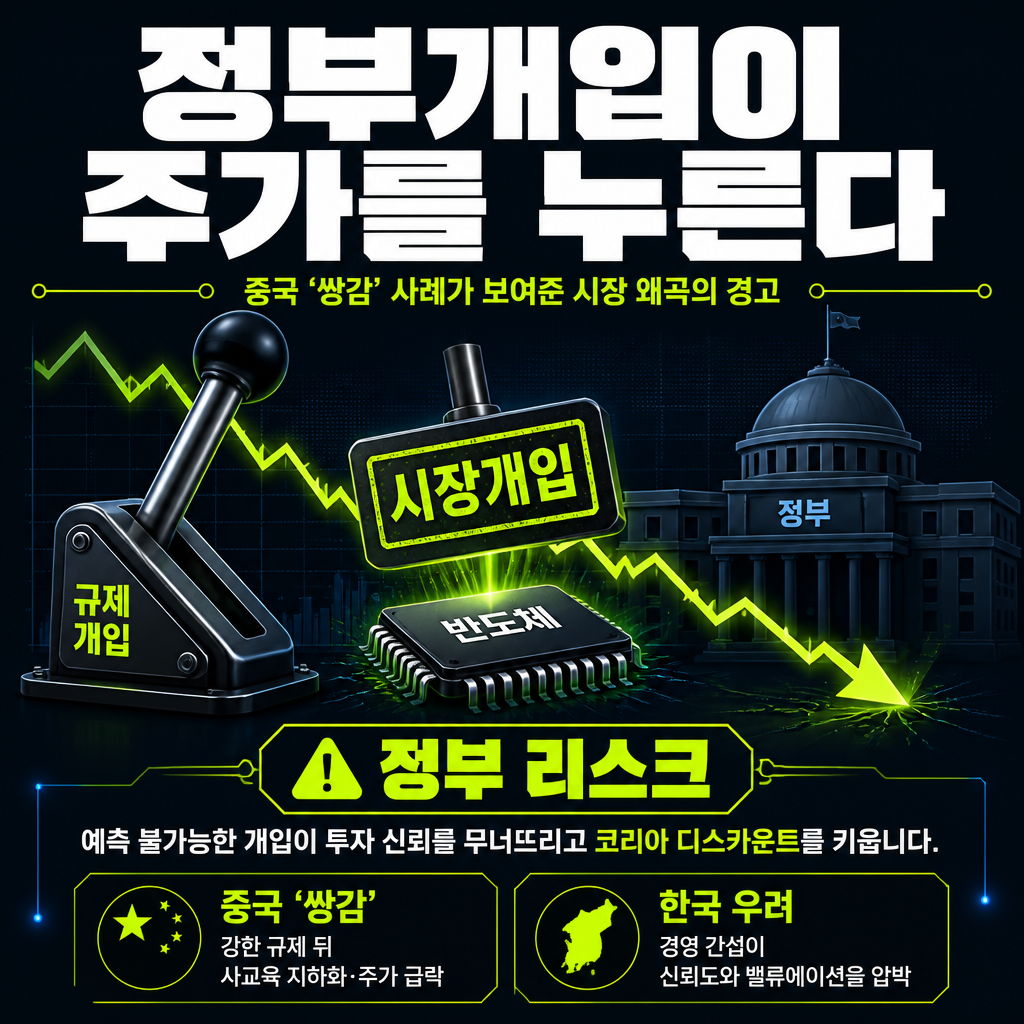 정부개입이 주가를 누른다