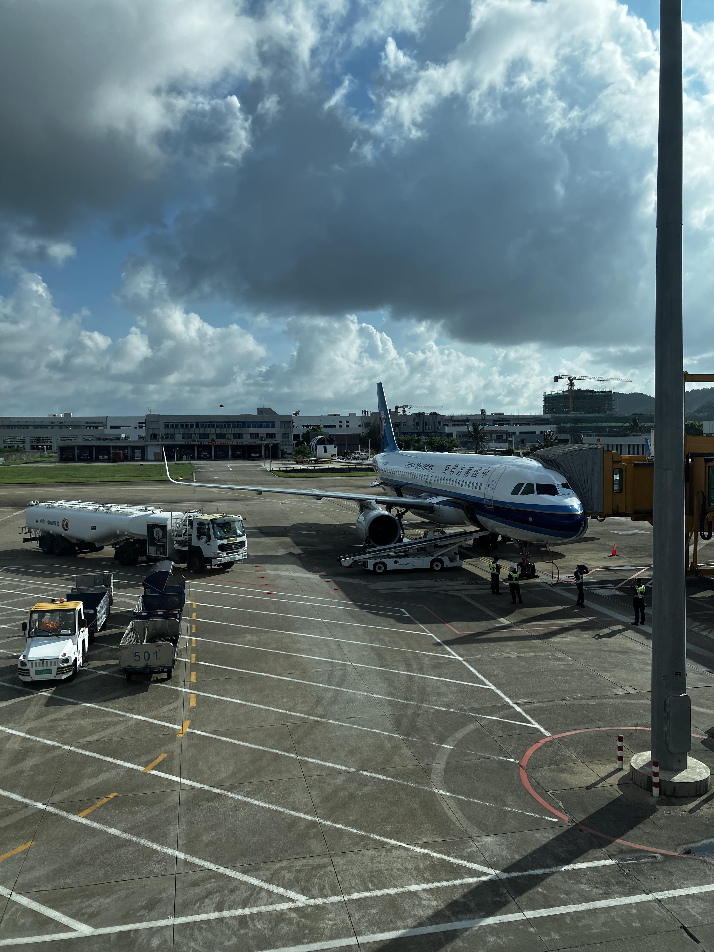 주하이 공항에서 탔던 남방항공 비행기 사진