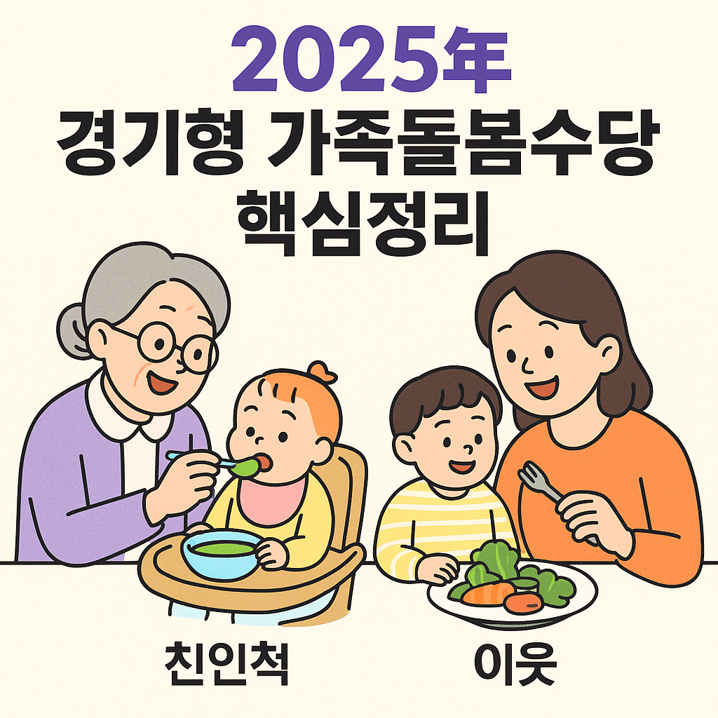 2025 경기형 가족돌봄수당 핵심정리