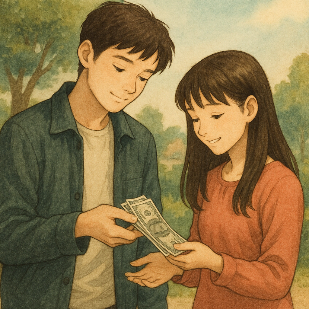 남편 또는 아내에게 돈을 받는 꿈