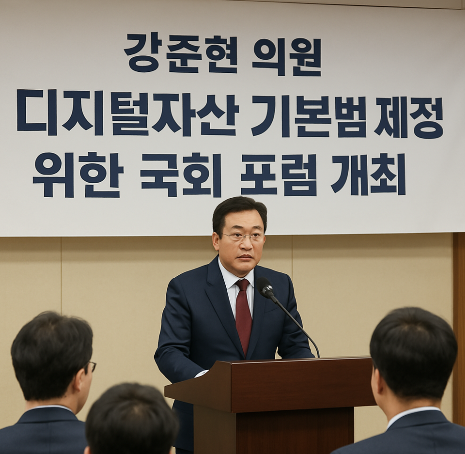 강준현 의원 디지털자산 기본법 제정 위한 국회 포럼 개최