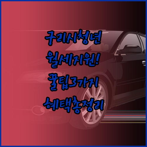 청년 월세 부담 줄이는 구리시 지원사..