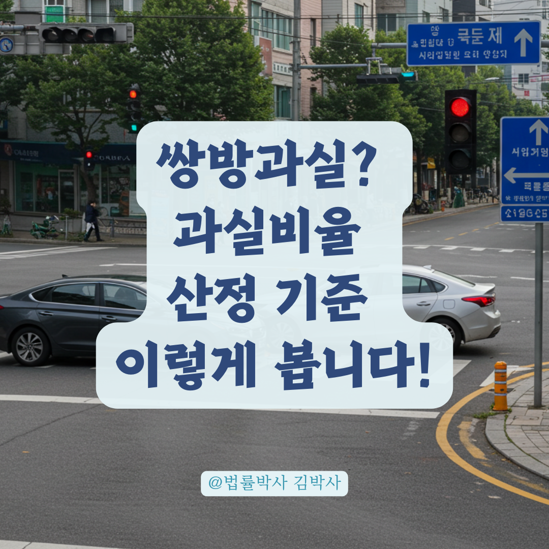 교통사고 쌍방 위반 상황일 때, 보험사 과실 비율 산정 방식 총정리.