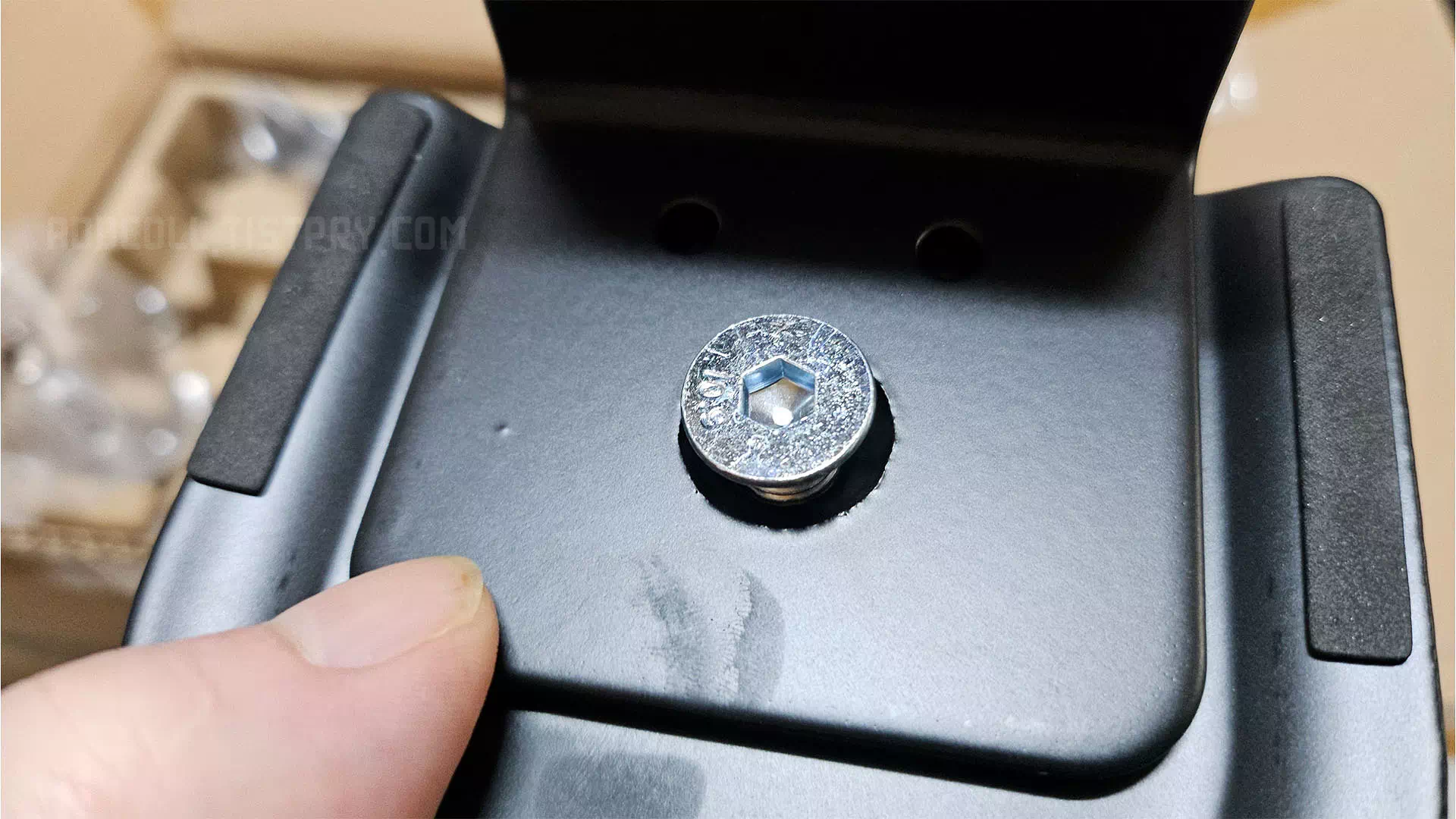 기둥과 클램프 조립