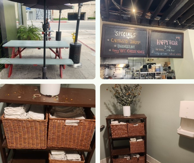 진저그래스 실내. 화장실, 외관 야외테이블 이미지