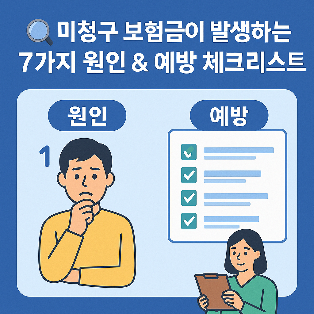 미청구 보험금이 발생하는 7가지 원인 & 예방 리스트 썸네일