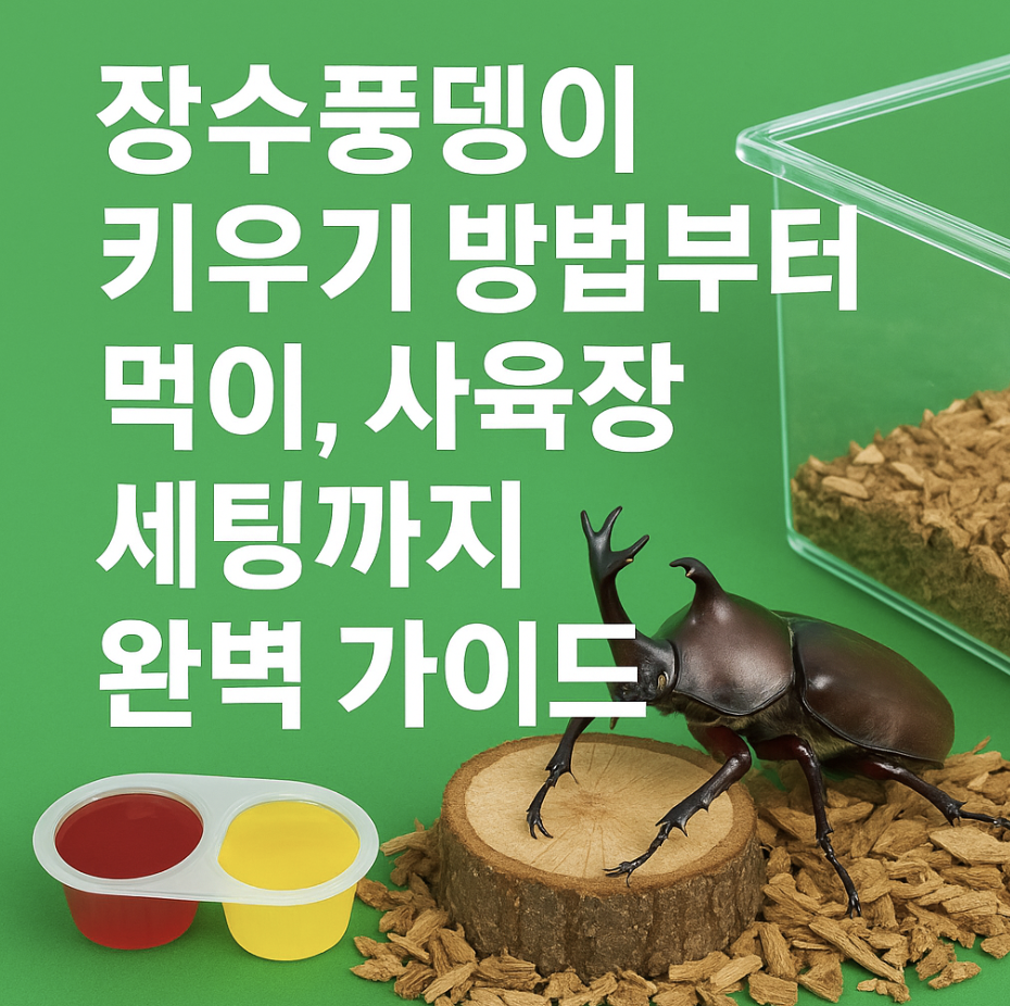 장수풍뎅이 키우기 방법부터 먹이, 사육장 세팅까지 완벽 가이드