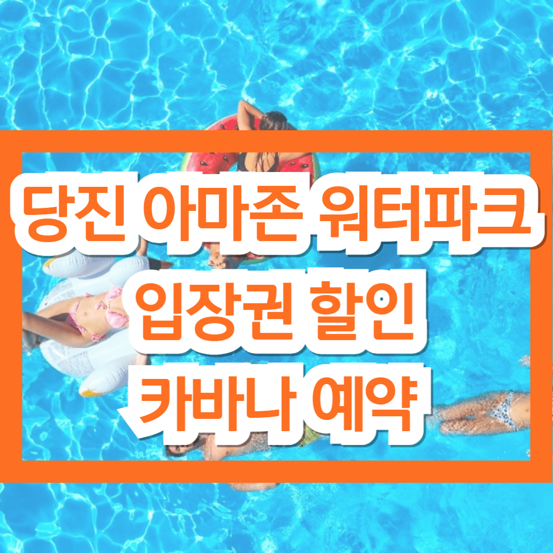 당진 아마존 워터파크 아쿠아파크 (입장권, 카바나 예약, 주변관광지)