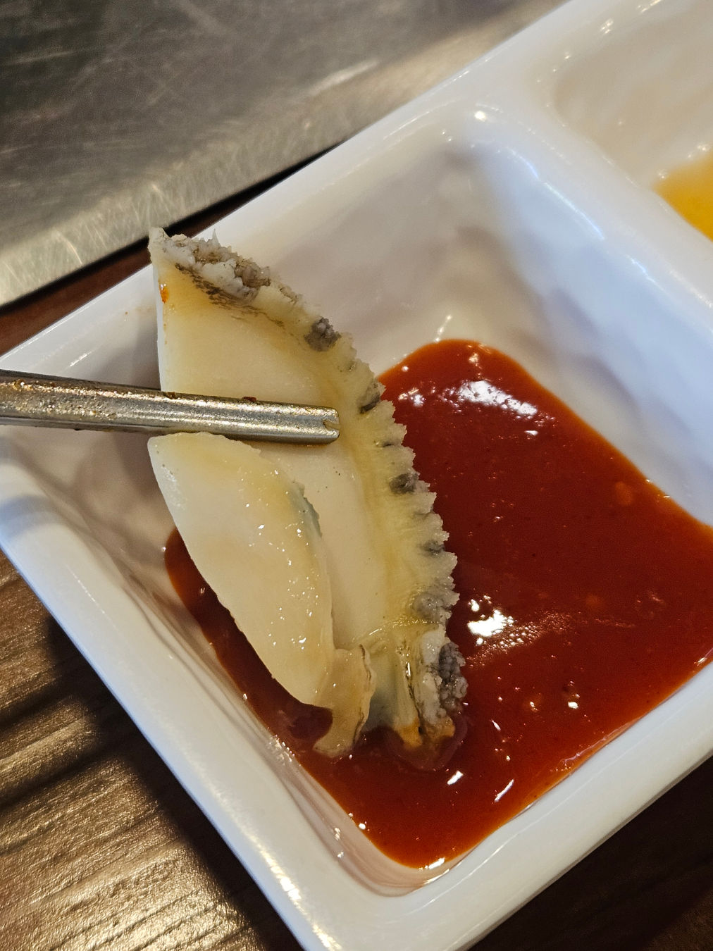 통영 돌문어 보쌈 전복회