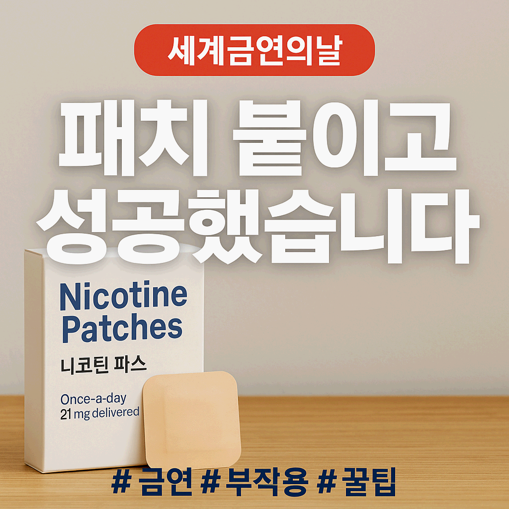 “담배 생각 안 나요” 세계금연의날 금연패치 효과, 진짜일까요?
