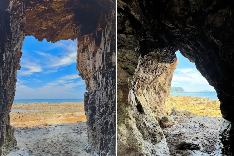 태안 해식동굴 간조때
