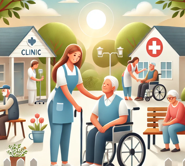 노인 돌봄 커뮤니티의 모습