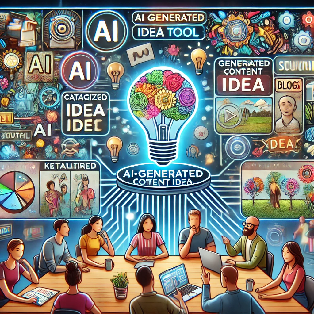 AI 콘텐츠 아이디어 생성 예시