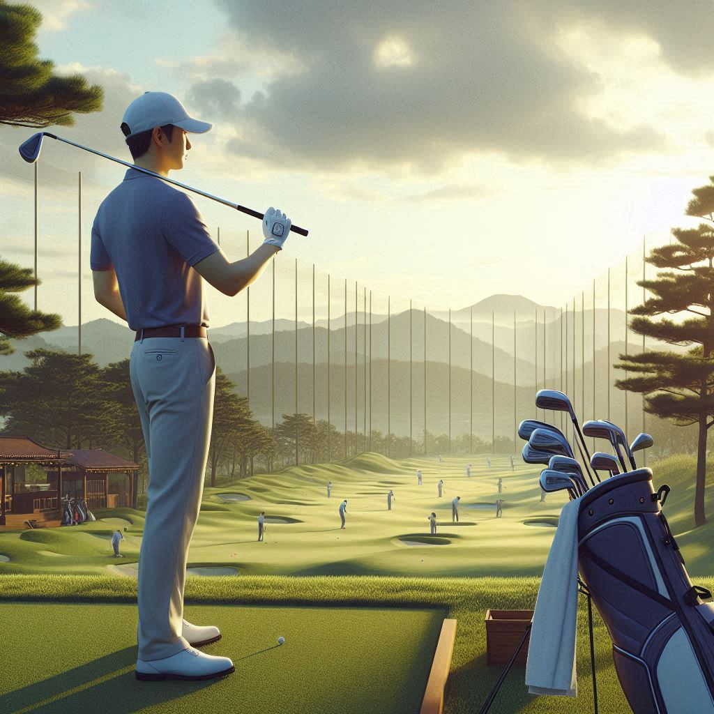 실외골프연습장 배경