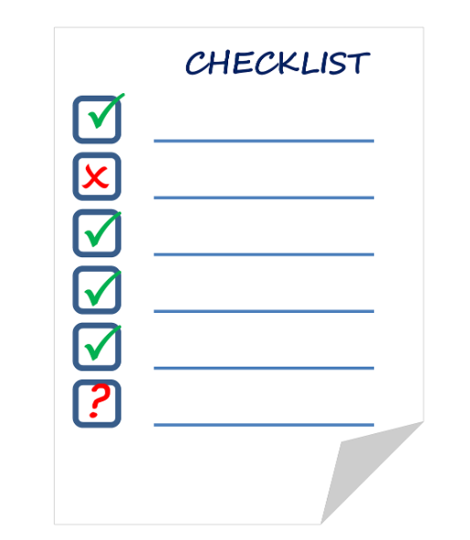 자가 진단 체크 리스트 관련 사진