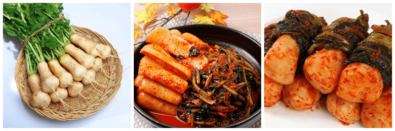 알타리무, 알타리김치 사진