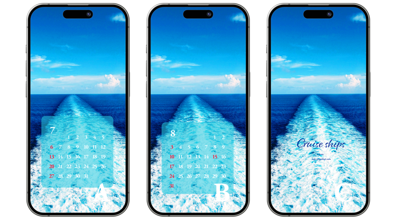 10 배가 만드는 하얀 물보라 ABC - 2025년7월 아이폰배경화면