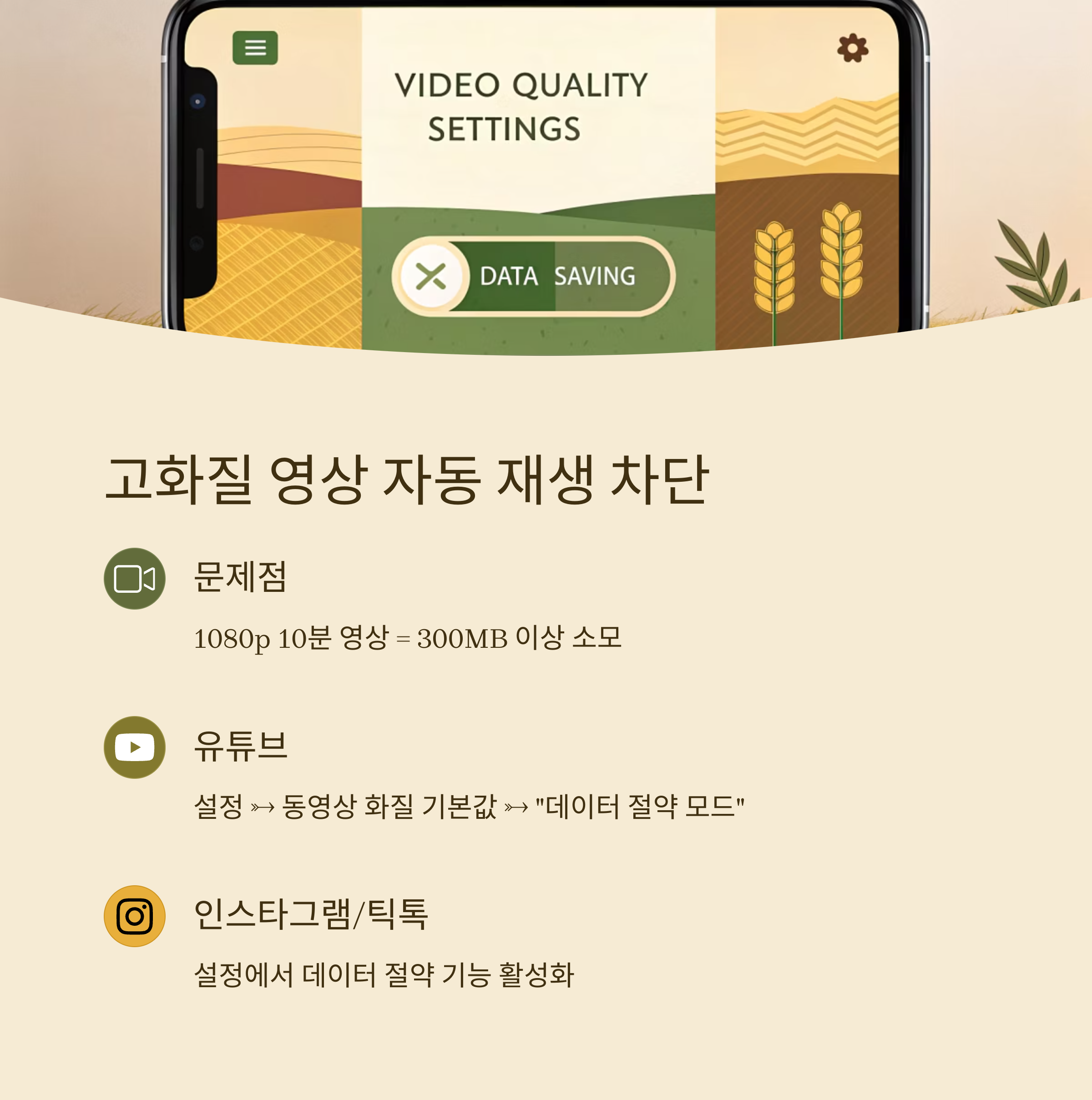 고화질 영상 자동 재생 차단