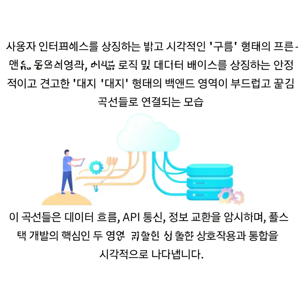 풀스택의 의미: 각 계층 통합 흐름도