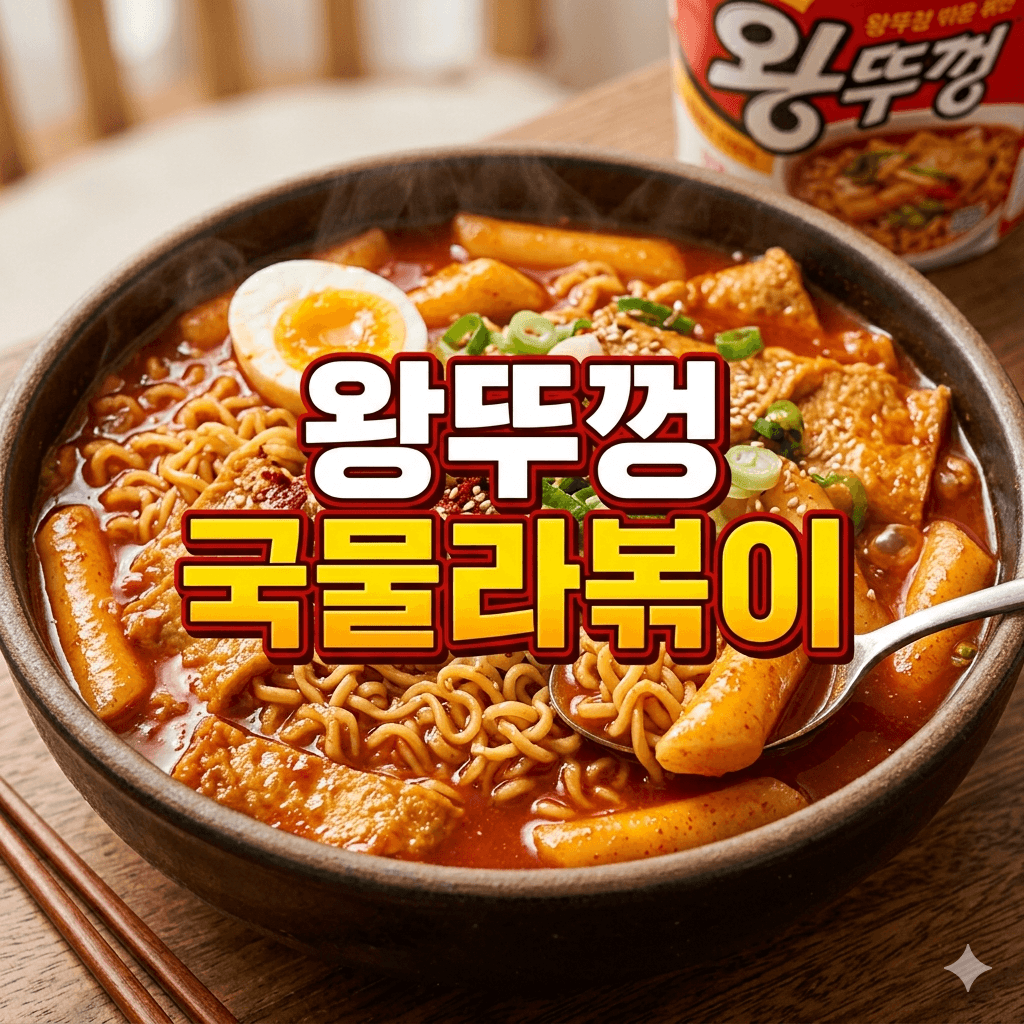 왕뚜껑 국물라볶이