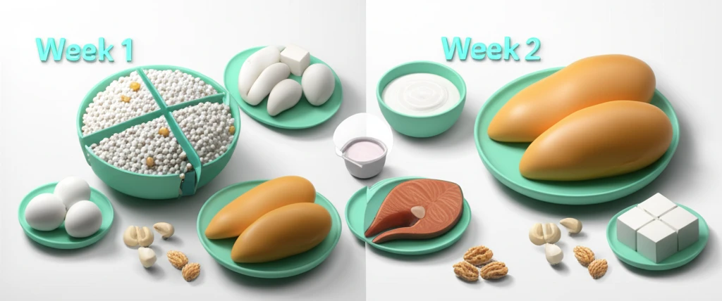 남성 1500칼로리 식단 근손실 없는..