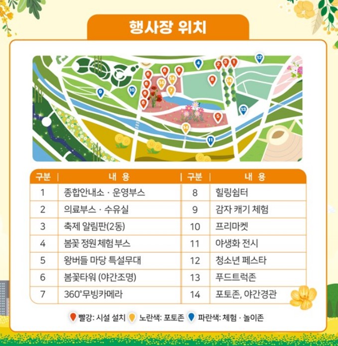 2024 태화강 국가정원 봄꽃축제 행사장 위치안내