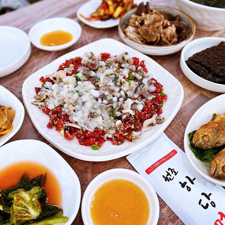 광주 가게 산낙지 전복 육회 삼합 탕탕이 생고기 연포탕 택시맛객 맛집 추천