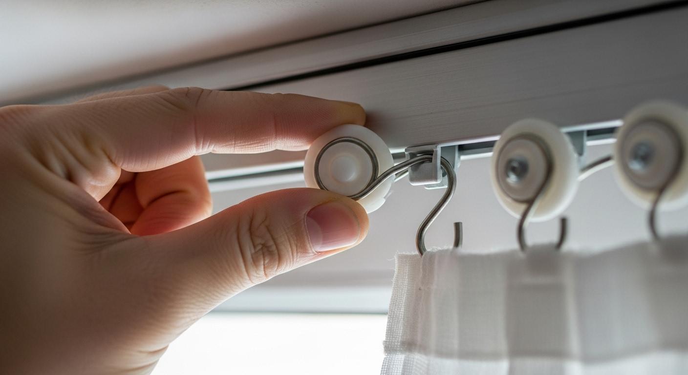 커텐 롤러 빼는법