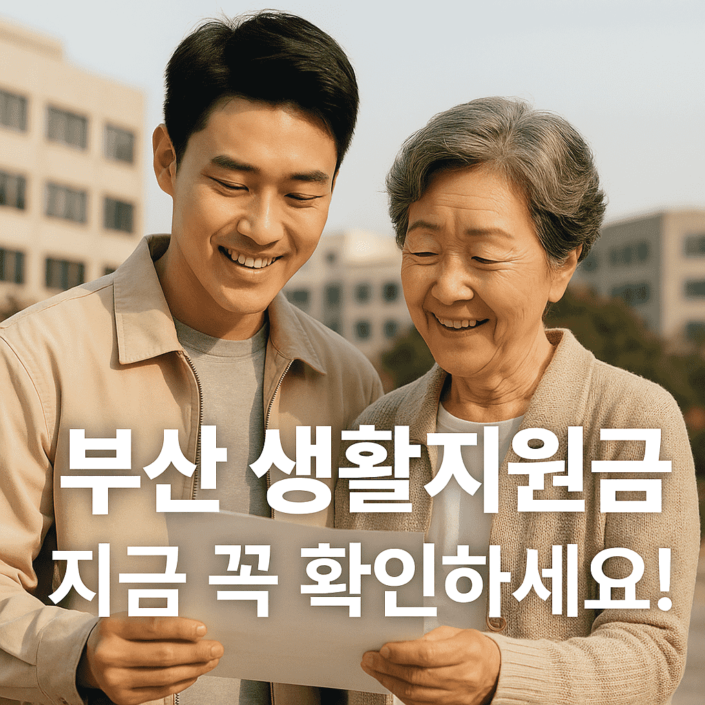 2025 부산시 생활지원금 총정리|정부보조금 신청방법 안내