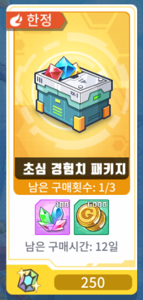 초심경험치패키지