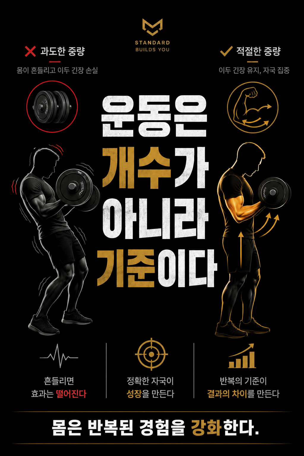 운동은 개수가 아니라 기준이다