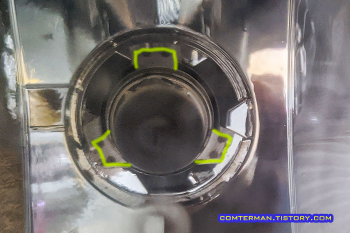 올란도 안개등 장착 방향 확인