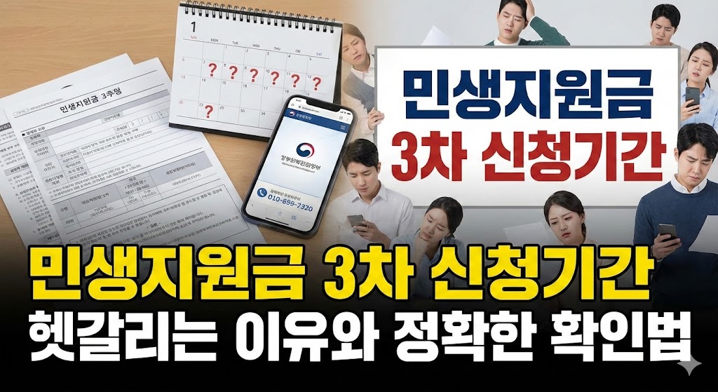 민생지원금 3차 신청기간