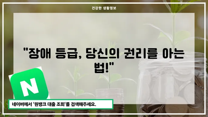 장애 등급 판정 진행 기준과 신청 절차