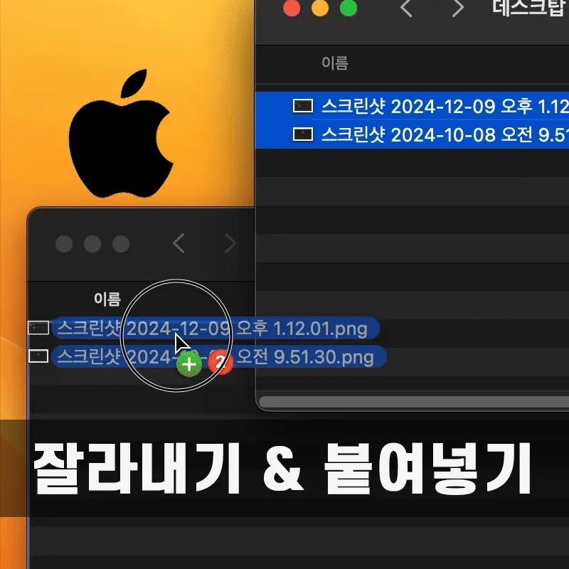 맥북 macOS 파일 &amp; 폴더 잘라내기 단축키