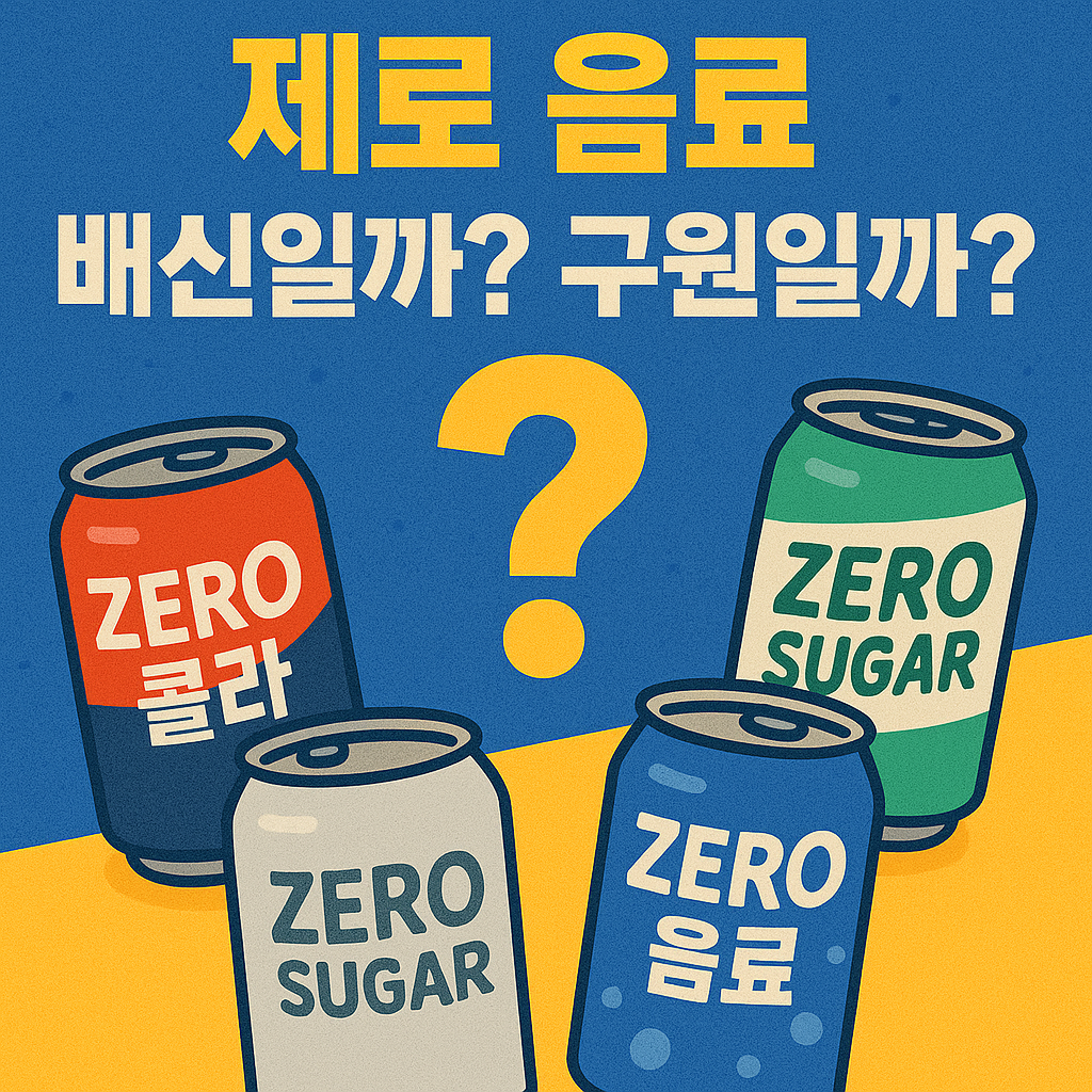 다이어터라면 필독! 제로 슈거 음료 똑똑하게 마시는 법 (성분 비교, 부작용 총정리)