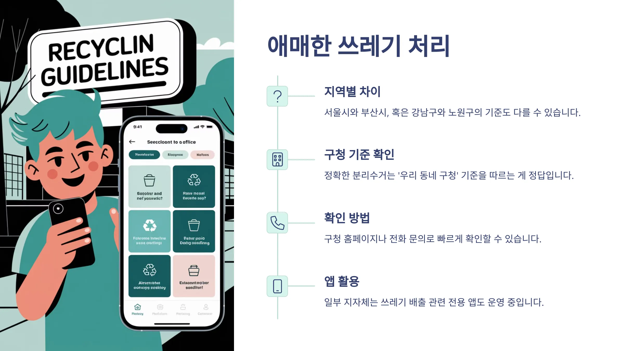 애매한 쓰레기 처리