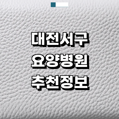 대전 서구 요양병원