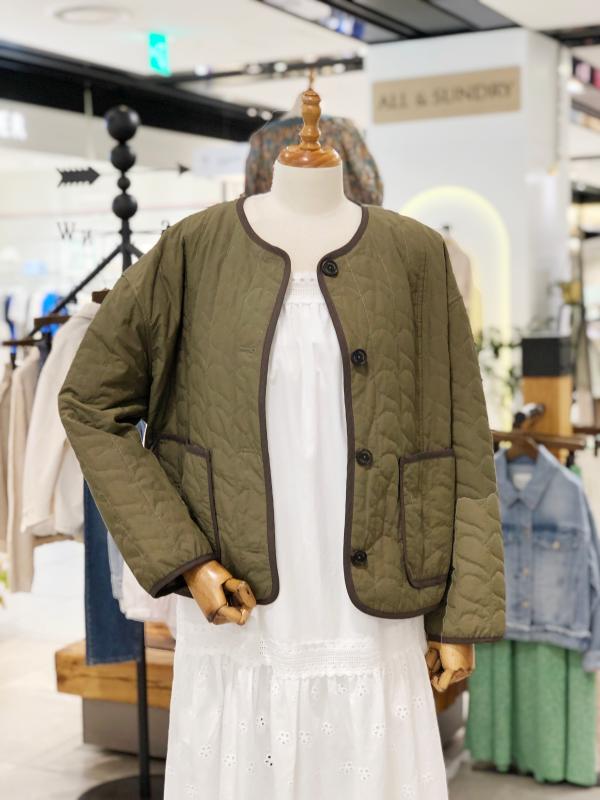 여성 하트 퀼팅 점퍼 써스데이아일랜드 T226MJP141W