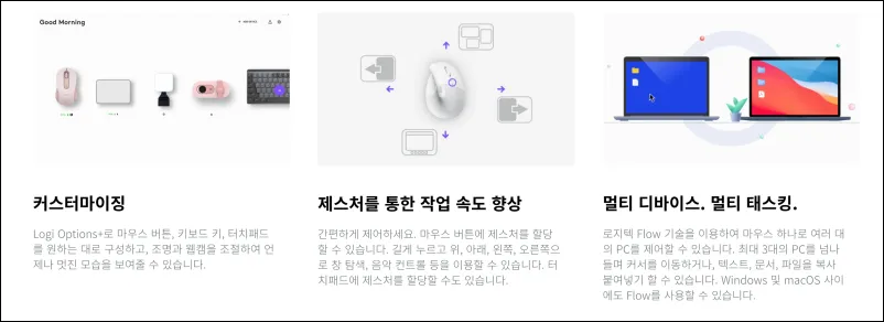 로지 옵션 주요기능