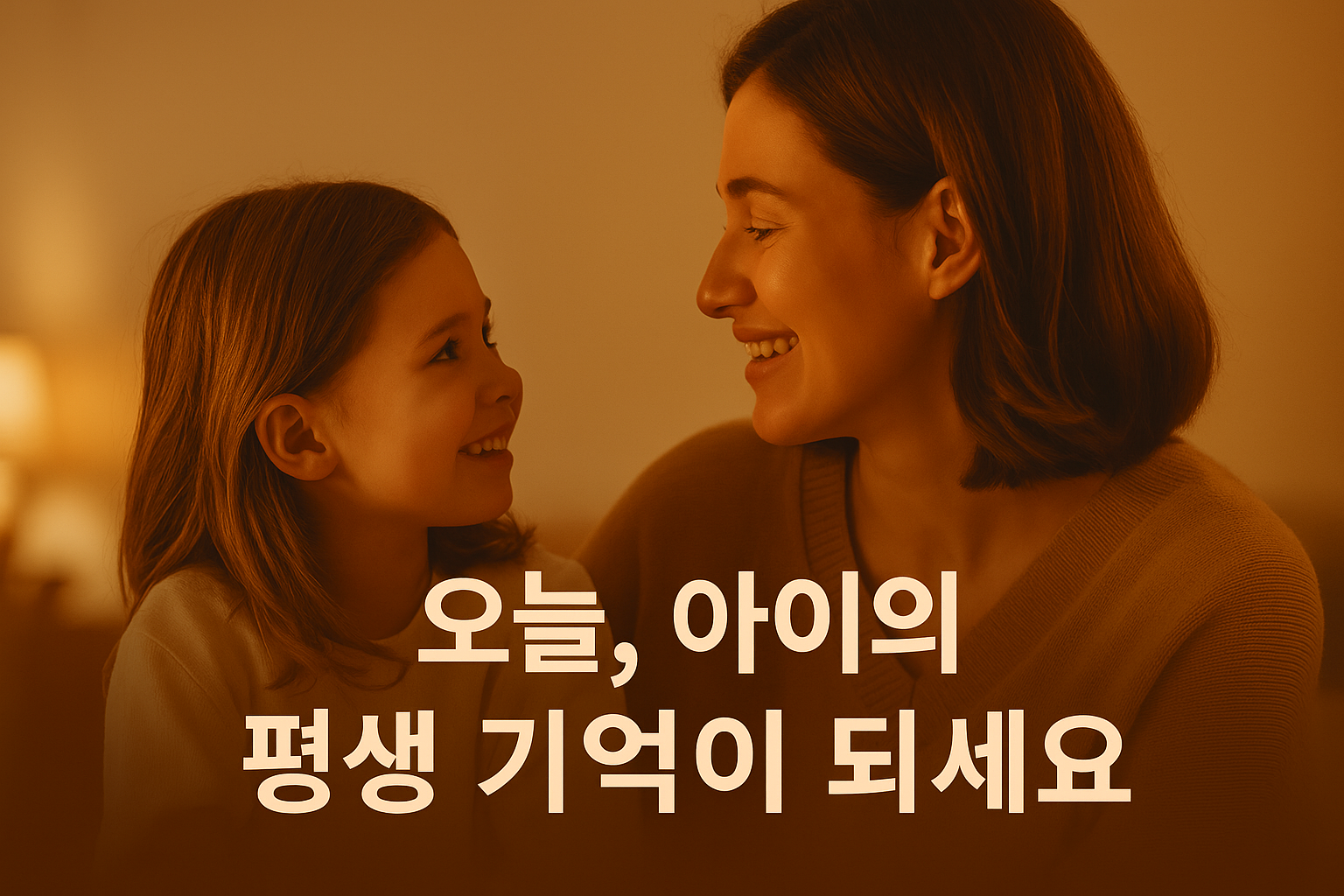 오늘, 아이의 평생 기억이 되세요